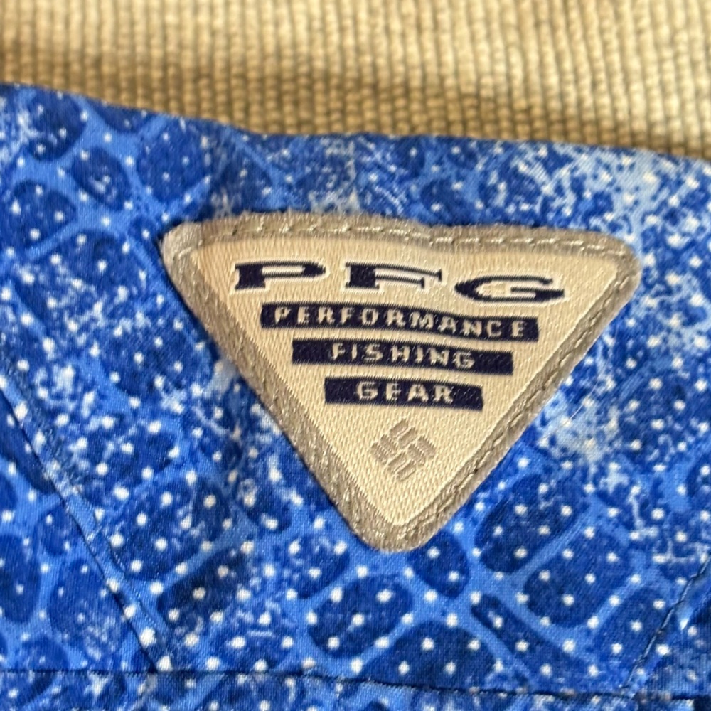 COLUMBIA PFG Tidal II Shorts UPF Blue Realtree Mako Women Size 2X - Picture 6 of 8